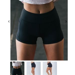COPY - Black Zyia light n tight pocket hustle shorts 8-10